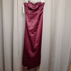 Long strapless dress